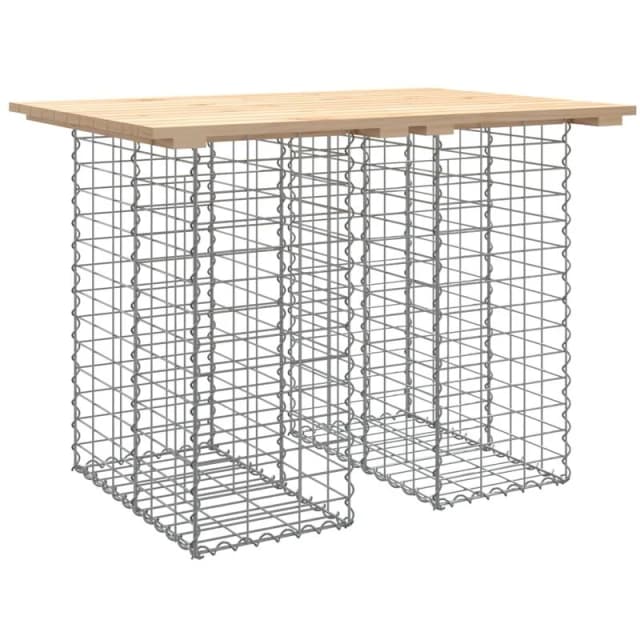 VIDAXL Garden Bench Gabion Design 100x70x72cm Solid Wood Pine Vidaxl 8720845446277