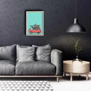 KCT-049 Multicolor Decorative Framed MDF Painting