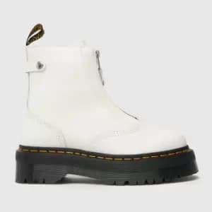 Dr Martens White Jetta Quad Boots