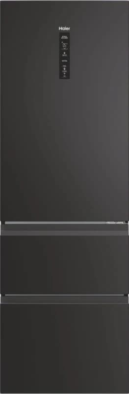 Haier 3D 60 Series 3 HTW3618ENPB WiFi Connected 185cm 60/40 No Frost Fridge Freezer - Slate Black - E Rated