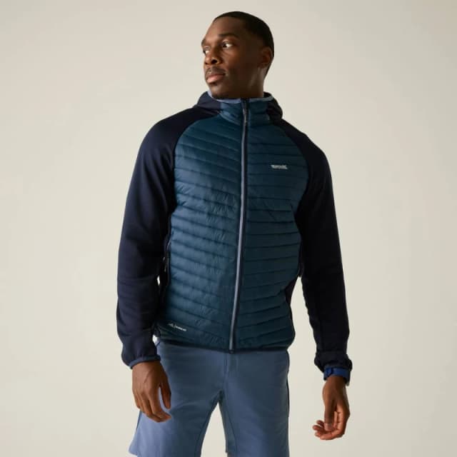 Regatta Mens Andreson Hybrid Insulated Quilted Jacket in Mid Navy Size: Medium Mid Navy Male M