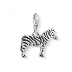 Ladies Thomas Sabo Sterling Silver Charm Club Zebra Charm
