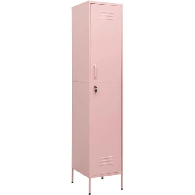 VIDAXL Locker Cabinet Pink 35x46x180cm Steel Vidaxl 8720286565681