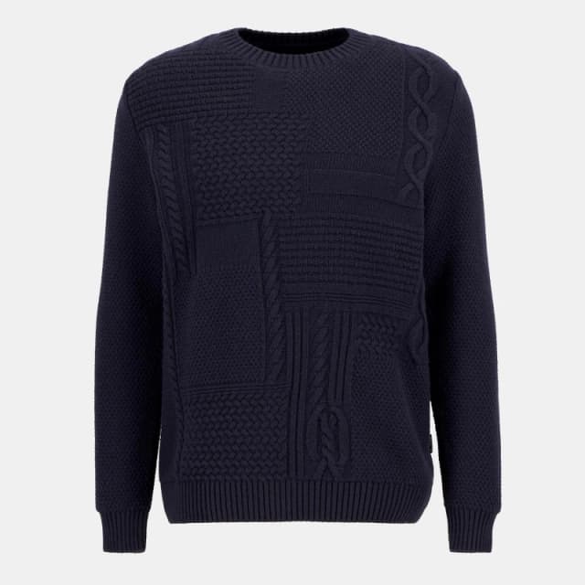 Barbour Casey Cable-Knit Jumper Navy male XL