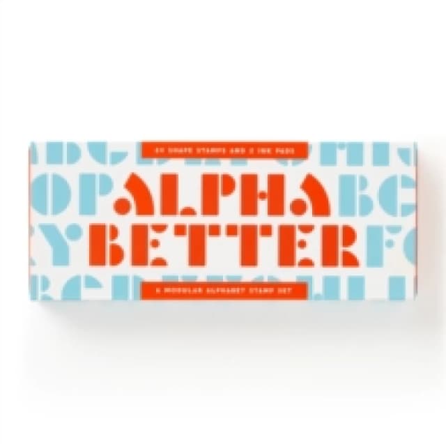 Alpha Better Stamp Set. Kit. By Brass Monkey, Galison Books