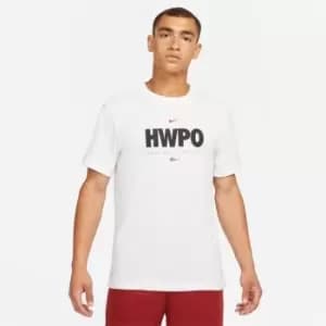 Nike HWPO Training T Shirt Mens - White