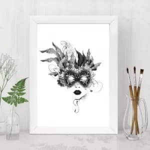 BC95154880 Multicolor Decorative Framed MDF Painting