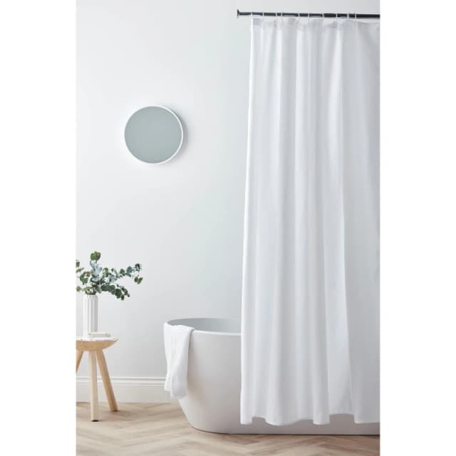 Homelife Homelife Waffle Shower Curtain - White White One Size