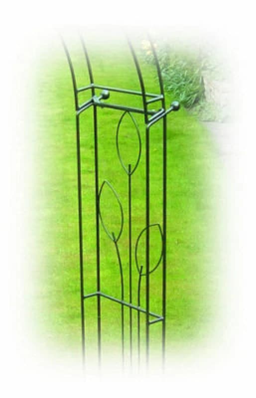 Poppy Forge Flower 4 Sided Gazebo (Inc Ground Spikes) Garden Feature - Solid Steel - L178 X W178 Cm