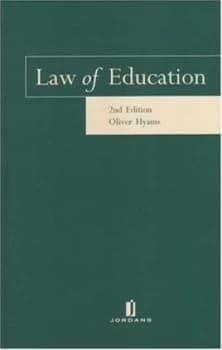 Law of Education by Oliver Hyams Hardback
