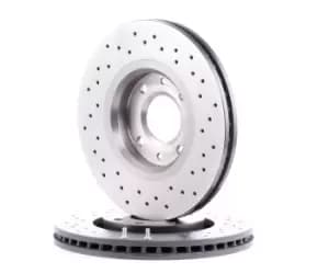 PAIR BREMBO BRAKE XTRA DRILLED DISCS 09.8760.1X