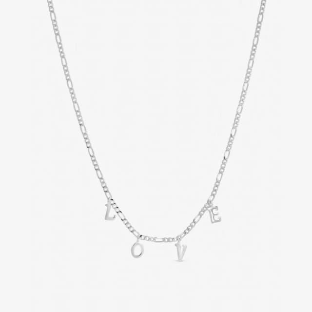 Inicio Sterling Silver Plated Love Necklace - Gift Pouch Bangles One Size Silver 41573311000