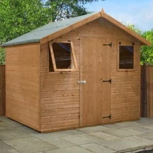 Mercia Premium Pressure Treated Shiplap T&G Apex Shed - 6' x 8'