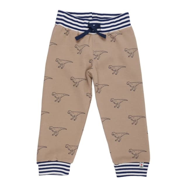Lilly + Sid Dino Print Joggers Grey