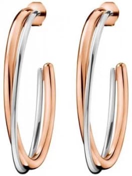 Calvin Klein Ladies Double Rose Gold & Silver Stainless Jewellery