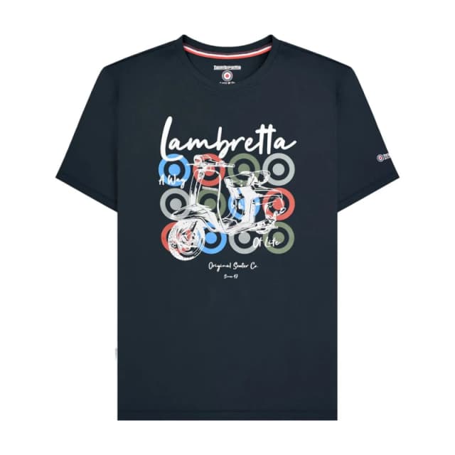 Lambretta Lambretta Men Scooter Brand Big & Tall T-Shirt in Navy Size: 2X-large Navy XXL Male 5063703659758