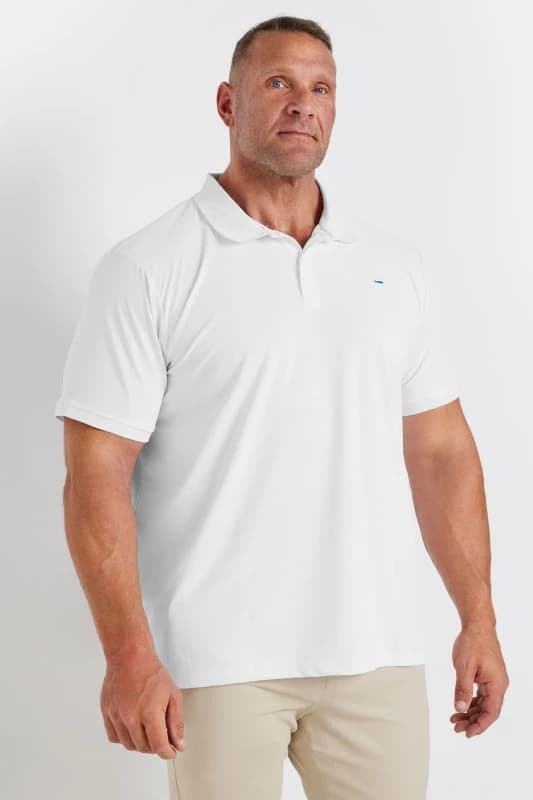 BadRhino Golf Polo Shirt White