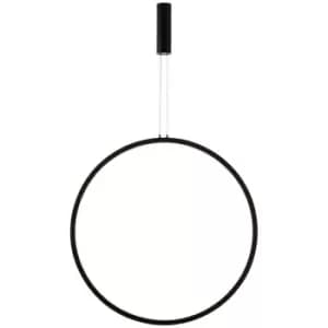 Merano Gresham Integrated LED Pendant Ceiling Light Sandy Black Aluminium LED 48W 1684Lm 3000K