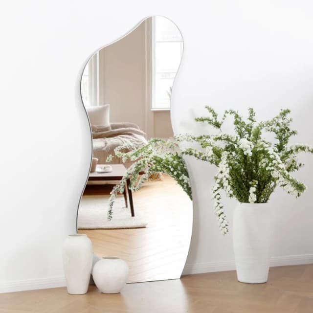 Home Garden Direct Lesina Large Frameless Pond Mirror in Full Length 170x80cm in Clear Size: 170x80cm Clear Unisex 170x80 cm