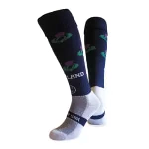 Wacky Sox Scotland Football/Rugby Socks Snr - Blue