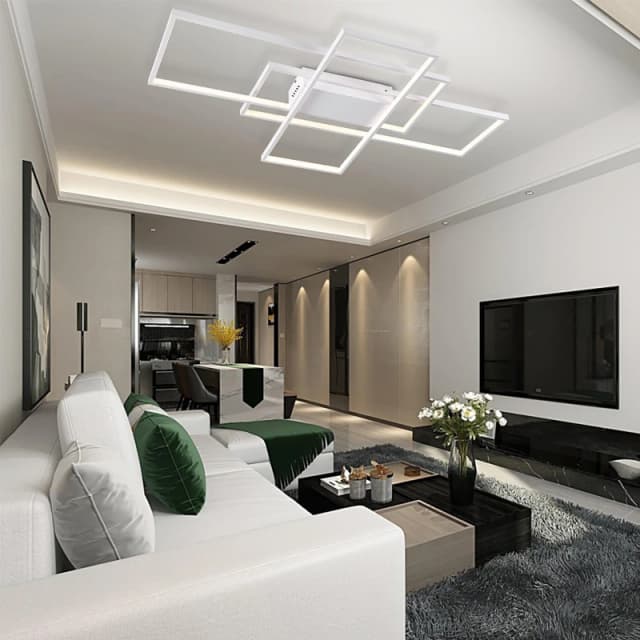 Kabinet UK 3-Rectangular Adjustable LED Ceiling Light White White unisex One Size