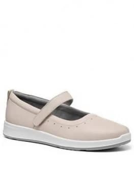 Hotter Slender Mary Jane Shoes - Beige, Size 7, Women