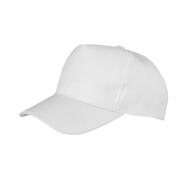 Result Mens Core Boston 5 Panel Printers Baseball Cap in White White Male One Size