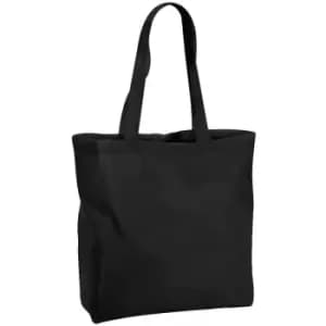 Westford Mill Recycled Cotton Oversized Tote Bag (One Size) (Black) - Black
