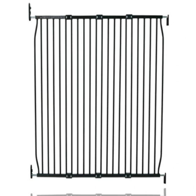 Safetots Extra Tall Eco Screw Fit Baby Gate, Black, 130Cm - 140Cm, Extra Tall Gate 100Cm In Height, Stair Gate For Baby