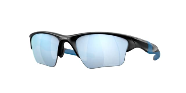 Oakley Wrap Matte Black Prizm Deep H2O Polarized Sunglasses Black