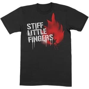 Stiff Little Fingers - Graffiti Unisex Large T-Shirt - Black