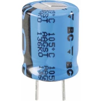 Vishay 2222 136 61101 Electrolytic capacitor Radial lead 5mm 100 50 V 20 x H 10 mm x 12mm