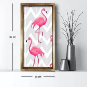 3060AHS-039 Multicolor Decorative Framed MDF Painting