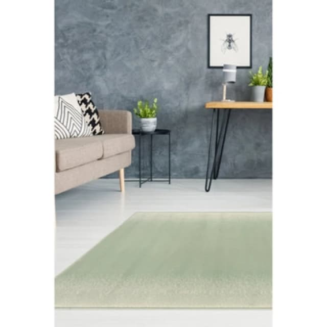 Melrose Ombre Plain Sage Green Large Indoor Area Rug 160/230