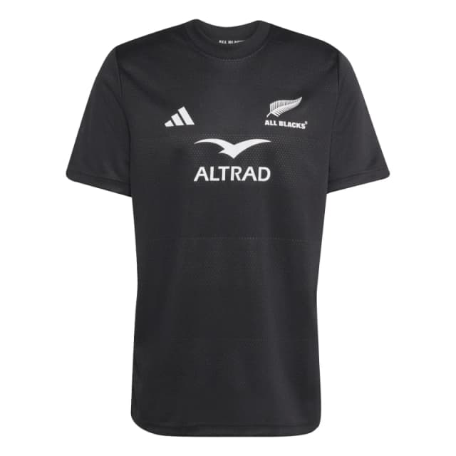 adidas Mens New Zealand Rugby Short Sleeve Performance T-Shirt All Black male 2XL