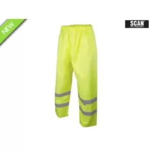 Scan SCAHVMTXL Hi-Vis Motorway Trouser Yellow XL (44in)