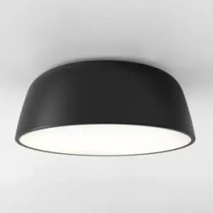 Taiko Cylindrical 40cm Bowl Ceiling Light, Black