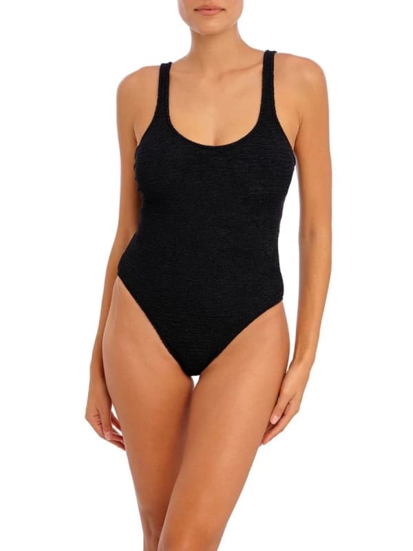 Freya Womens Ibiza Waves Underwired Swimsuit in Black Size: 30D Black Female 30D