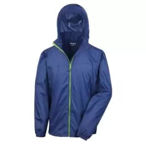 Result Unisex HDi Quest Hydradri Lightweight Waterproof Jacket (2XL) (Navy / Lime)