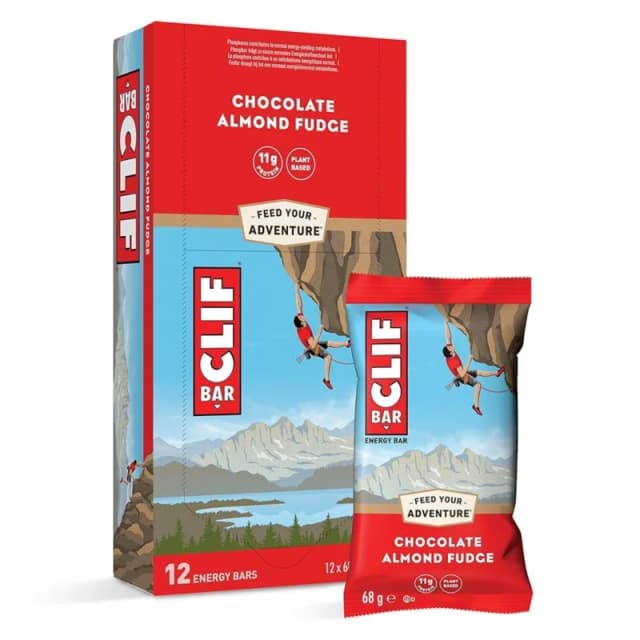 Clif Bar Clif Vegan Energy Bars (12 x 68g Bars) Chocolate Almon unisex Box of 12