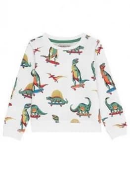 Cath Kidston Boys Dino Sweatshirt - Oyster