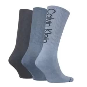 Calvin Klein Athletic Socks 3 Pack Mens - Blue