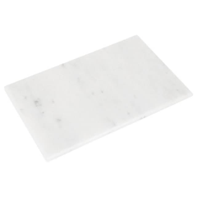 Argon Tableware Rectangle White Marble Chopping Board - 40Cm X 30Cm Non-Slip Kitchen Serving Counter Work Top