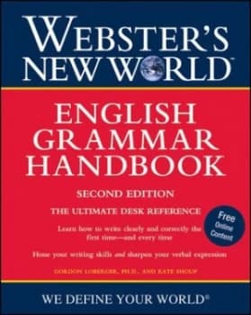 Websters New World English Grammar Handbook by Gordon Loberger Book
