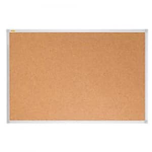 Cork Pin Board X-tra!Line Beige, Silver 90 x 60 cm