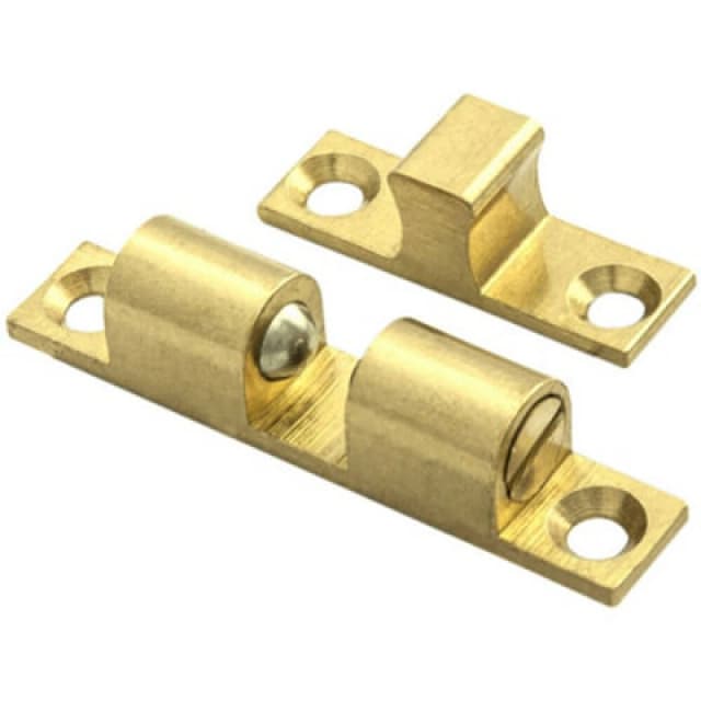 Loops Double Ball Roller Cupboard Catch 43 x 8mm 34.5mm Fixing Centres Self Colour Multi unisex