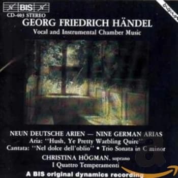 Handel, Georg Friederich - Nine German Arias (I Quattro Temperamenti, Bergman, Hogman) CD