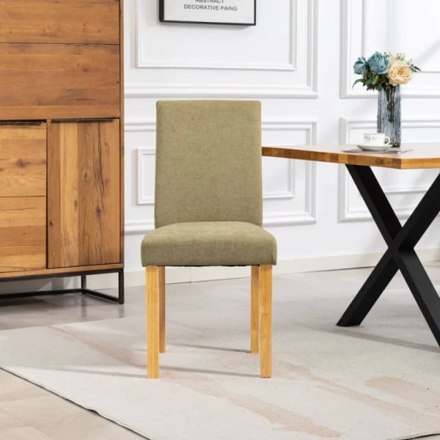 Artemis Home Almont Fabric Dining Chairs - Set of 2 in Pale Green Size: 2 Pack Pale Green Unisex 2 Pack