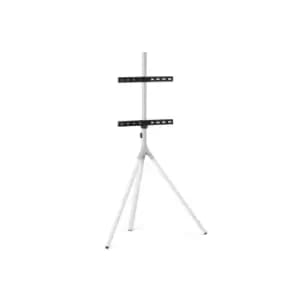 Full Metal Tripod Arctic White TV Stand for Screen Size 32-65 inch