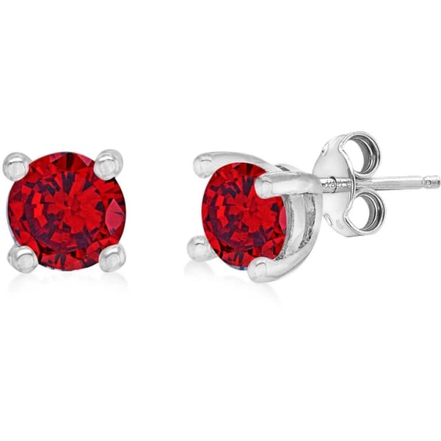 Be You Silver Birthstone Studs Sterling Silver female August